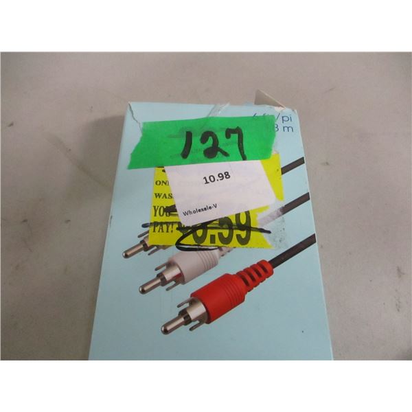 SHELF PULLS (AS IS);  COMPOSITE VIDEO CABLE