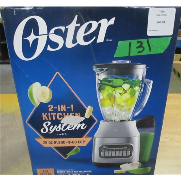 SHELF PULLS (AS IS):  OSTER BLENDER