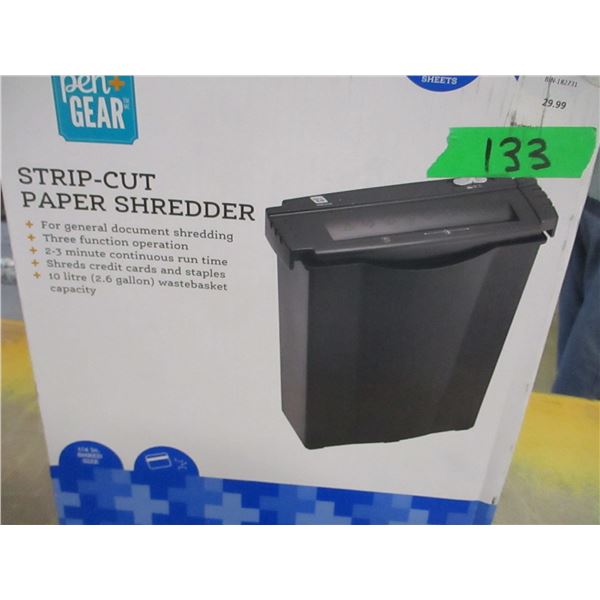 SHELF PULLS (AS IS):  STRIP CUT PAPER SHREDDER