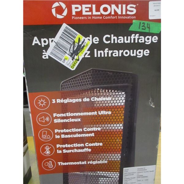 SHELF PULLS (AS IS):  INFRARED QUARTZ HEATER