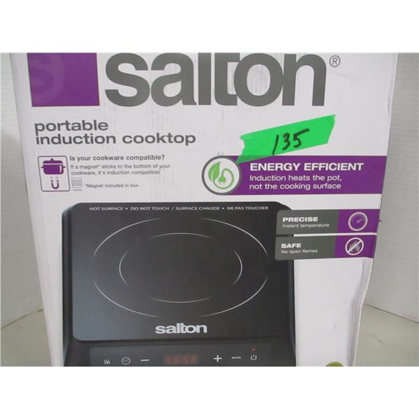 SHELF PULLS (AS IS):  SALTON PORTABLE INDUCTION COOKTOP