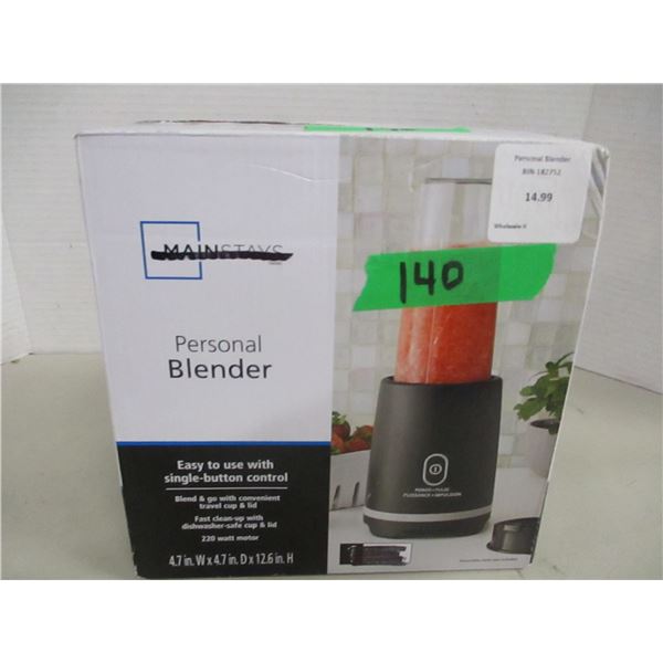 SHELF PULLS (AS IS):  MAINSTAY PERSONAL BLENDER