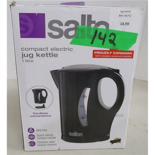 SHELF PULLS (AS IS):  SALTO ELECTRIC JUG KETTLE