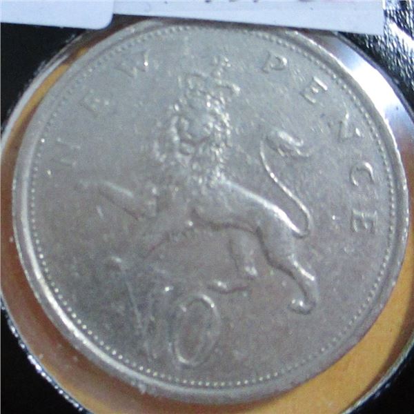 1976 NEW BRITISH 10 PENCE