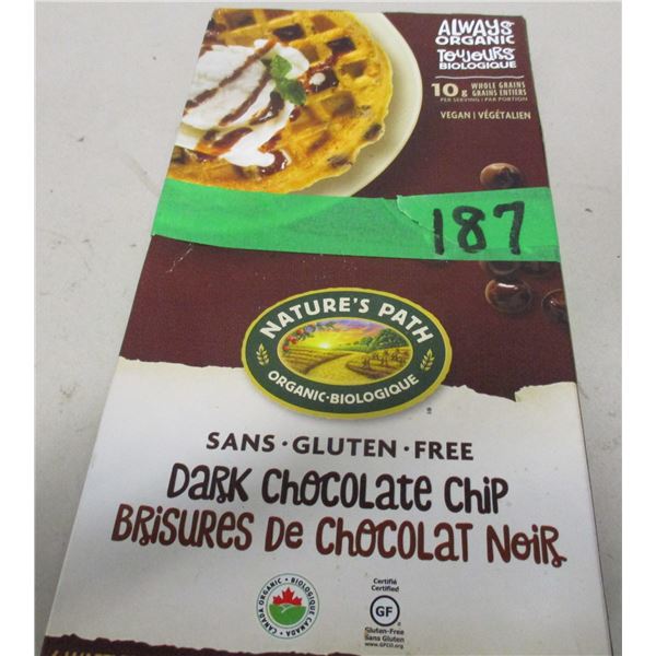 FROZEN:  CHOCOLATE CHIP WAFFLES (210G) - BOX