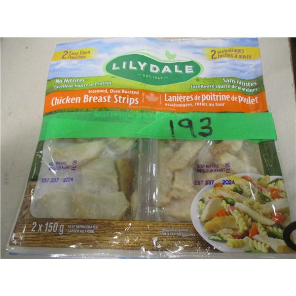 FROZEN:  LILYDALE CHICKEN STRIPS (2 PACKAGES X 150G)