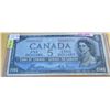 Image 1 : 1954 SCARCE BANK OF CANADA DEVILS FACE $5 BILL