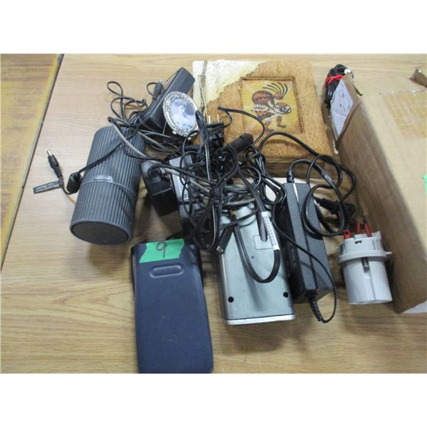 BOX C/W ELECTRONICS, ETC