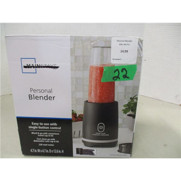 SHELF PULLS (AS IS):  PERSONAL BLENDER