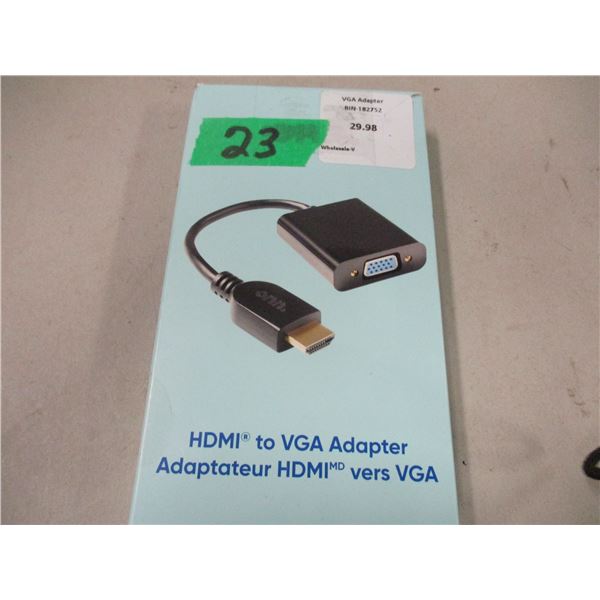 SHELF PULLS (AS IS):  HDMI TO VEGA ADAPTER