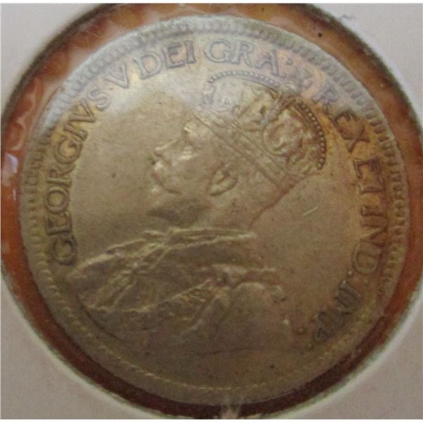 1918 VF/XF CANADA KING GEORGE V SILVER DIME