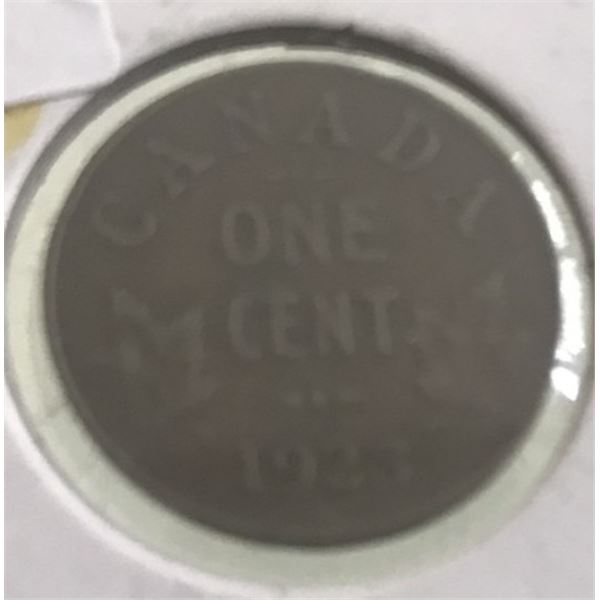 1923 KEY DATE CANADA PENNY