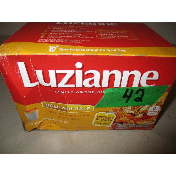 FREIGHT DAMAGE (AS IS):  LUZIANNE HALF ICED TEA & HALF LEMONADE (12 PODS) - BOX