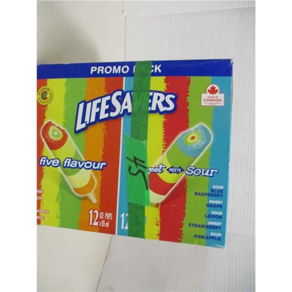 FROZEN:  LIFESAVERS ICE POPS (24) - BOX