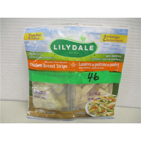 FROZEN:  LILYDALE CHICKEN STRIPS (2 PACKAGES X 150G)