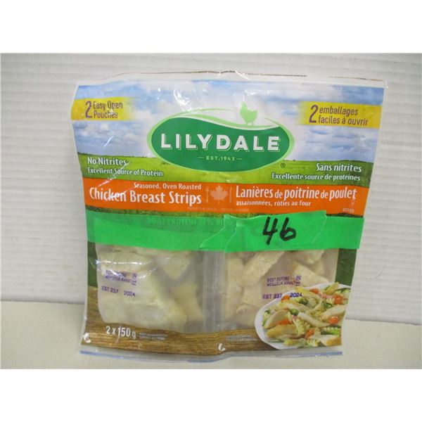 FROZEN:  LILYDALE CHICKEN STRIPS (2 PACKAGES X 150G)
