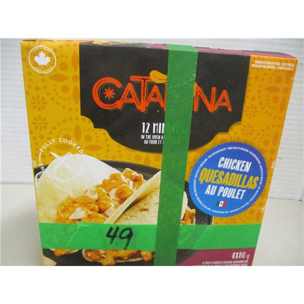 FROZEN:  CATARINA CHICKEN QUESADILLAS (4 X 80G) - BOX
