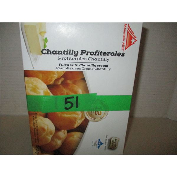 FROZEN:  CHANTILLY CREAM FILLED CAKES (180G) - BOX