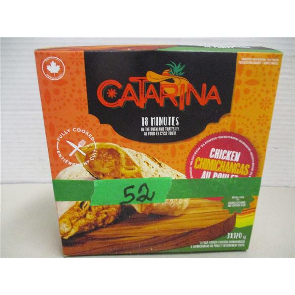 FROZEN:  CHICKEN CHIMICHANGAS (3 X 120G) - BOX