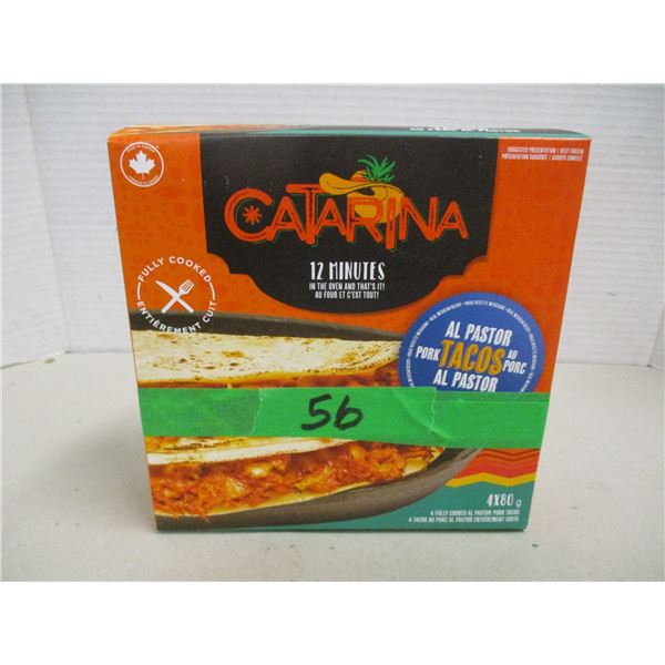 FROZEN:  CATARINA PORK TACOS (4 X 80G) - BOX