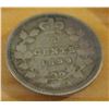 Image 1 : 1899 VF VICTORIAN CANADA SILVER FIVE CENT