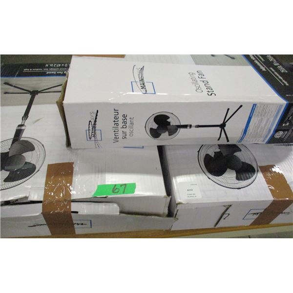 FREIGHT DAMAGE (AS IS):  3 BOXES OF STANDING FANS