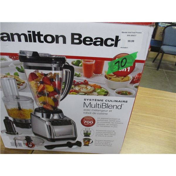 SHELF PULLS (AS IS):  HAMILTON BEACH MULTI BLEND MIXER