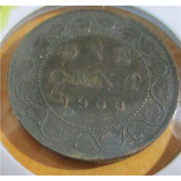 1900 VICTORIAN EF CANADA LARGE PENNY