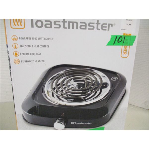 SHELF PULLS (AS IS):  TOASTMASTER 1500 WATT PORTABLE BURNER