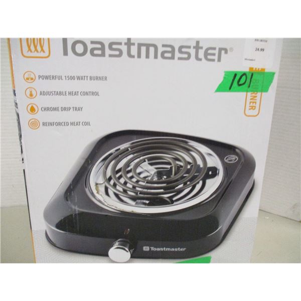 SHELF PULLS (AS IS):  TOASTMASTER 1500 WATT PORTABLE BURNER