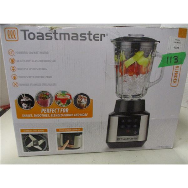 FREIGHT DAMAGE (AS IS):  TOASTMASTER BLENDER