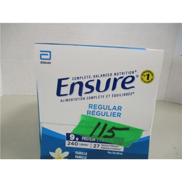 NEW:  ENSURE REGULAR VANILLA FLAVOR (6 BOTTLES X 235 ML) - BUNDLE