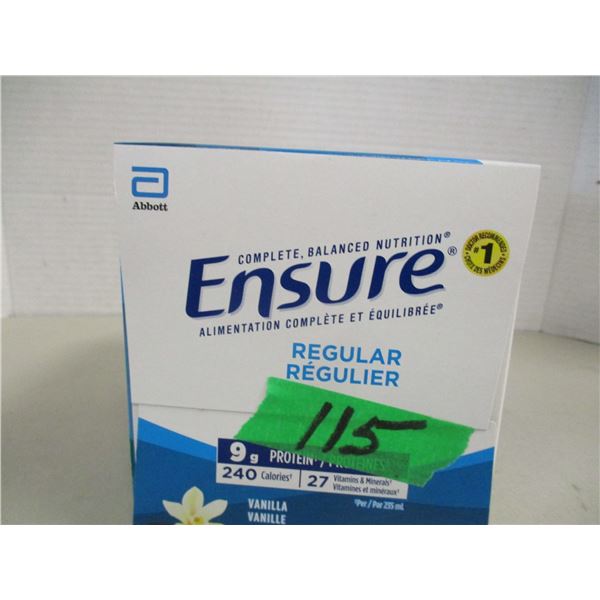 NEW:  ENSURE REGULAR VANILLA FLAVOR (6 BOTTLES X 235 ML) - BUNDLE