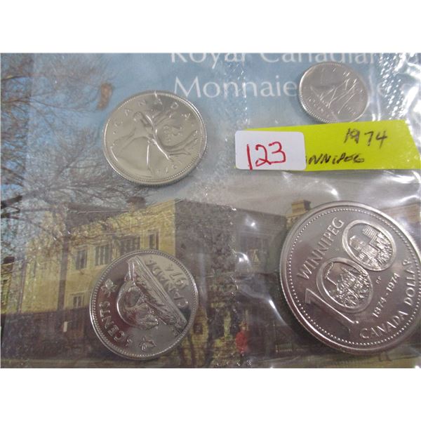 1974 PROOF WINNIPEG MINT SEALED COIN SET
