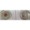 Image 1 : 2004 - 2012 COLORED MAPLE LEAF & POPPY CANADA MINT QUARTERS