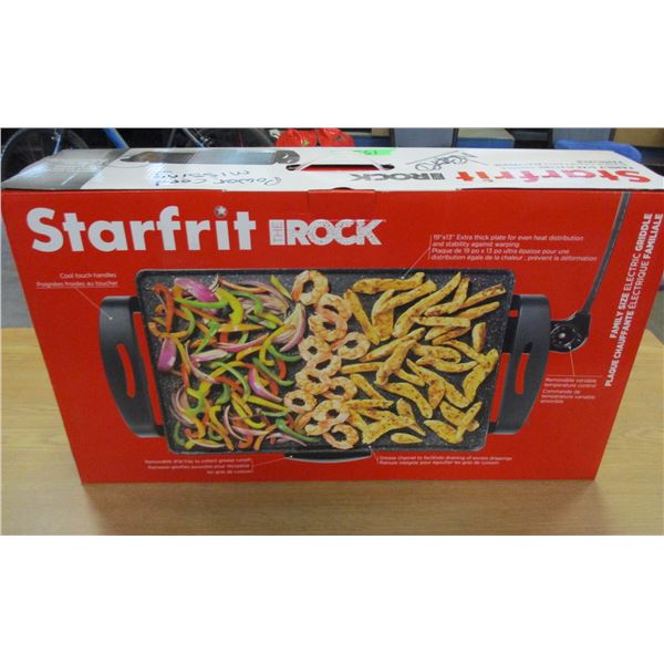 FREIGHT DAMAGE (AS IS):  FAMILY SIZE ELECTRIC GRIDDLE (NO CORD)