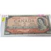 Image 1 : 1954 DEVILS FACE SCARCE BANK OF CANADA $2 BILL