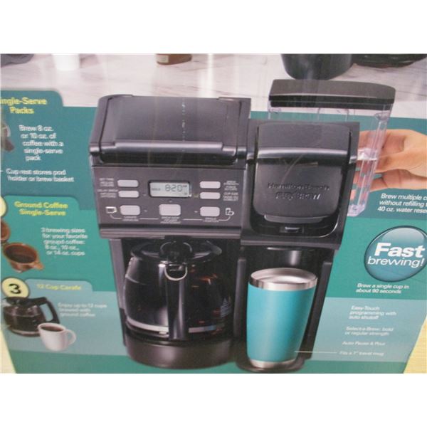SHELF PULLS (AS IS):  HAMILTON BEACH FLEX BREW COFFEE MAKER