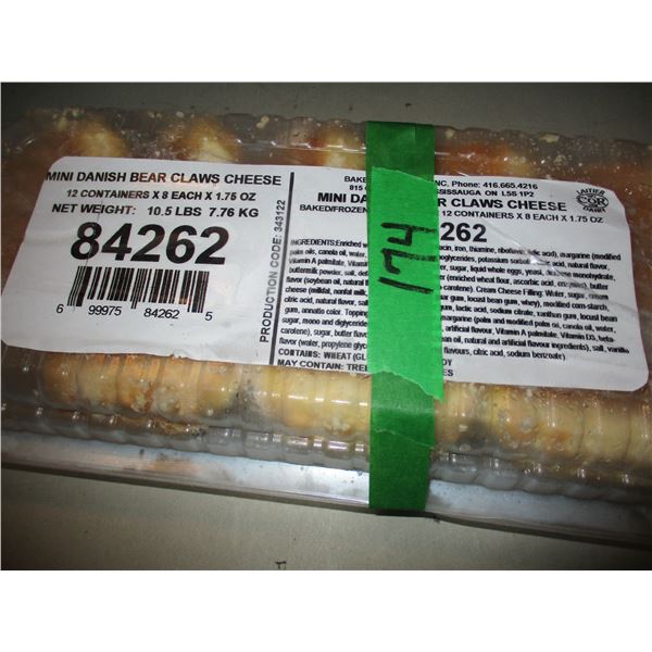 FROZEN:  MINI DANISH BEAR CLAW C/W CHEESE (1.5 LBS)