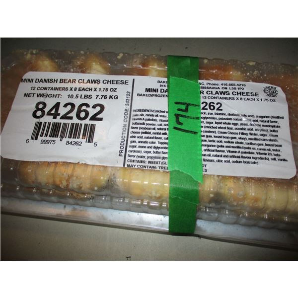 FROZEN:  MINI DANISH BEAR CLAW C/W CHEESE (1.5 LBS)