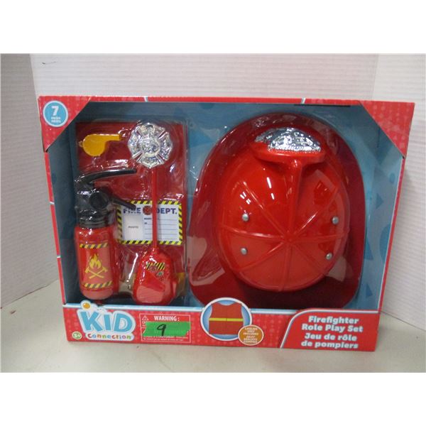 SHELF PULL (AS IS):  FIREMAN SET TOY