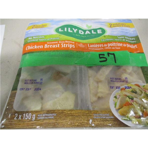 FROZEN:  LILYDALE CHICKEN STRIPS (2 PACKAGES X 150G)