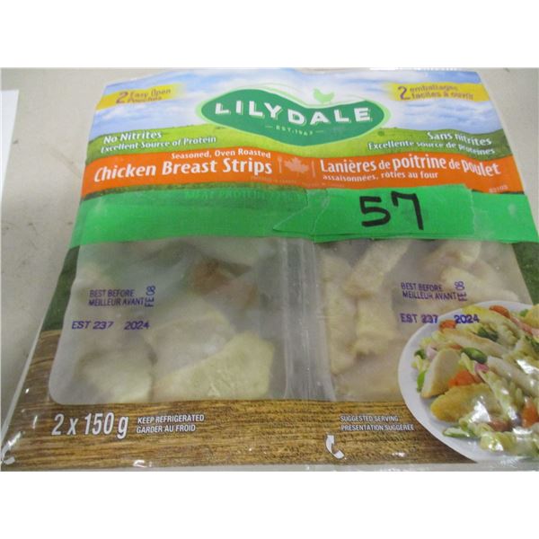 FROZEN:  LILYDALE CHICKEN STRIPS (2 PACKAGES X 150G)