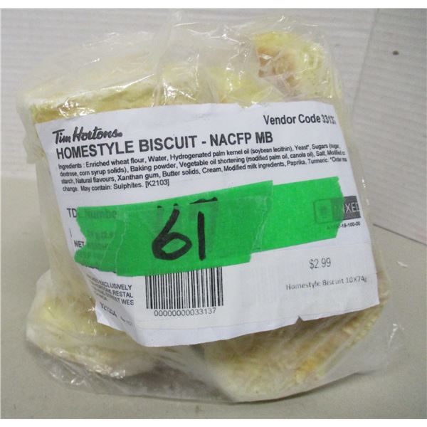 FROZEN:  TIM HORTON'S BISCUITS (8) - BAG