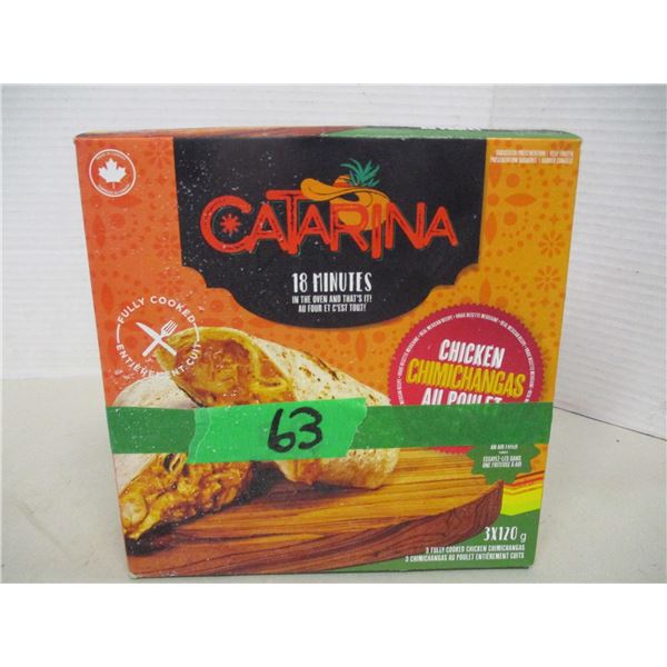 FROZEN:  CHICKEN CHIMICHANGAS (3 X 120G) - BOX