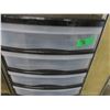 Image 2 : ESTATE:  7 DRAWER PLASTIC STORAGE UNIT (BLACK & CLEAR) (APPROX. 42" HIGH)