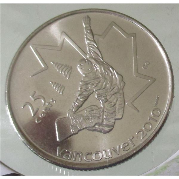 2010 FREE STYLE SKIINING/TOBOGANNING PROOF CANADA QUARTERS