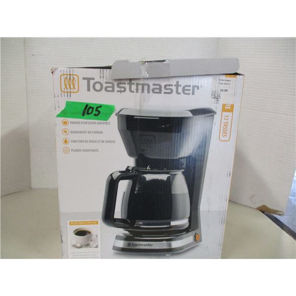 STORE RETURN (AS IS):  TOASTMASTER COFFEE MAKER