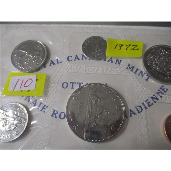 1972 PROOF CANADA MINT SEALED COIN SET