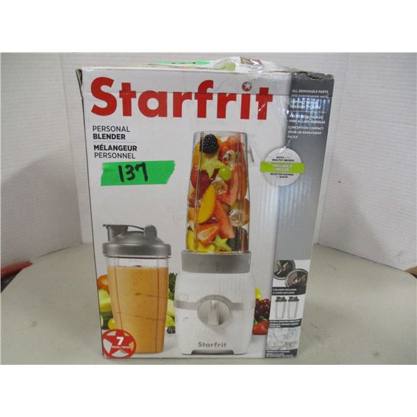 STORE RETURN (AS IS):  STARFRIT PERSONAL BLENDER